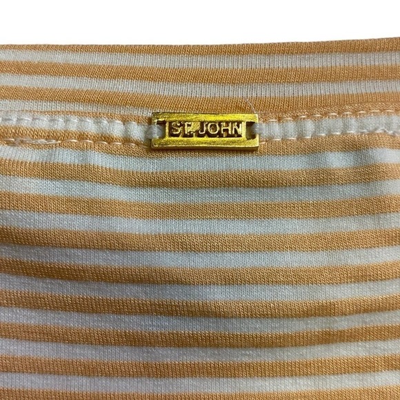 St. John Bateau Neck Striped Tee Size M - Picture 4 of 5